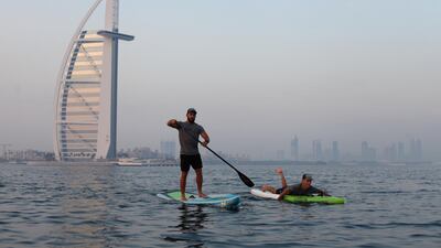 Scott Chambers and Dean Cockle will be the first-ever UAE athletes to participate in the Molokai 2 Oahu Paddleboard World Championship in Hawaii on July 28.