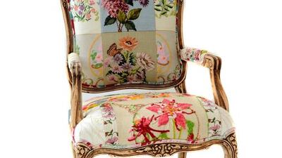 Floral chair from S*uce: The Dubai-based fashion and lifestyle brand is Downtown Design’s official pop-up partner. Offering a curated collection of contemporary brands and diffusion lines, S*uce offers pieces by up-and-coming designers, including quirky lifestyle items and homewares. This year’s pop-up space is described as a mix of “Marie Antoinette and Bedouin nouveau”, and will offer attendees a range of affordable items, including notebooks, crockery and chairs.