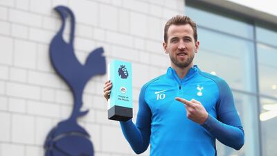 Harry Kane's player of the month award for December was a record-equalling sixth for the Tottenham Hotspur player. Christopher Lee / Getty Images
