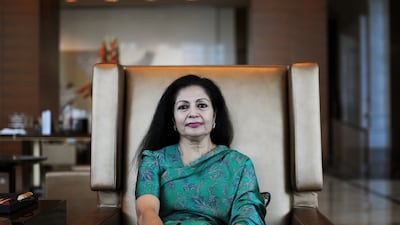 Lakshmi Puri, assistant secretary general of the United Nations, applauded the efforts of Sheikha Fatima bint Mubarak and the UAE Government in the advancement of women, saying it set an example across the region. Delores Johnson / The National