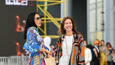 Street style at Fashion Forward Dubai. Courtesy FFWD lf02 NOV ffwd 5