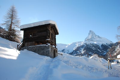 Tiny houses like this converted barn in Switzerland's Zermatt proved popular with Airbnb guests. Photo: Airbnb