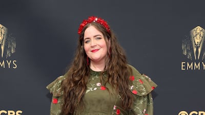 Aidy Bryant collaborated with Simone Rocha for her look. AFP