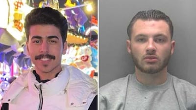 Mohammed Algasim, left, was murdered by Chas Corrigan. Photo: Cambridgeshire Police