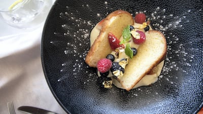 Trust Me, I’m from Napoli, a dessert made with Italian cream and berries