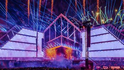 Fireworks were a mainstay of the Big Beast stage