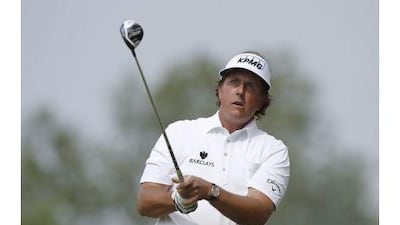 Phil Mickelson took the early lead at the US Open at the Merion Golf Club in Pennsylvania, despite lack of sleep and hectic travel. Matt Sullivan / Reuters