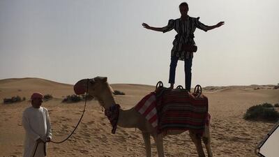 Though the adorable camels were quite cooperative, sudden movements could be jarring. Photo by Hafsa Lodi