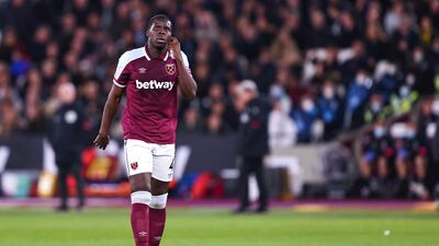 Kurt Zouma during the Premier League match between West Ham United and Watford at London Stadium on February 08. Getty Images