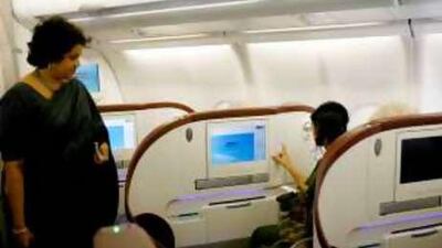 First class passengers in the region are still travelling in style, in spite of the worldwide economic downturn.