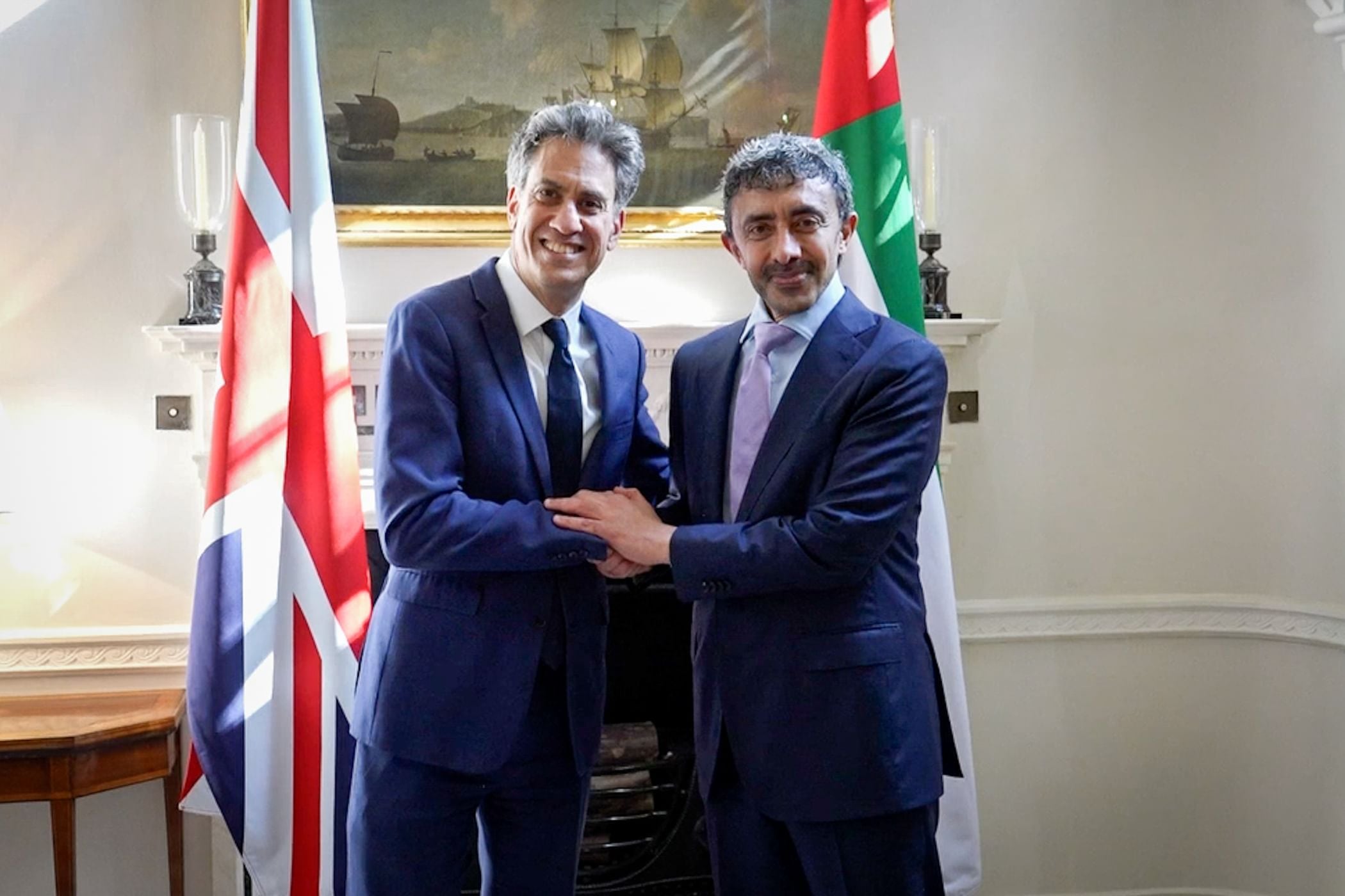 Image linked from the original feed: Sheikh Abdullah meets new UK Foreign Secretary Ed Miliband