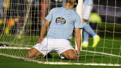 Celta Vigo's Gustavo Cabral after scoring an own goal to hand Real Madrid a 2-0 lead. Reuters