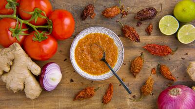 Haute Sauce's Haunting Ghost Pepper sauce brings out the natural smokiness of barbecued meats.