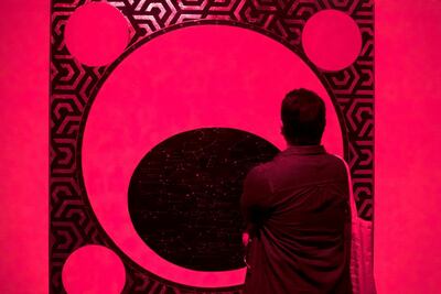 Artworks showing at Sharjah Biennial 14. Reem Mohammed/The National.