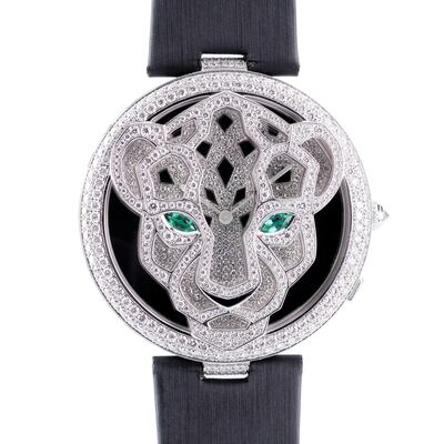 Le Cirque Animalier Panther wristwatch by Cartier. Photo: Antiquorum
