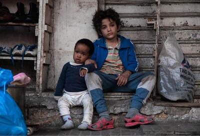 Left to right: Treasure Bankole as Yonas, Zain Al Rafeea as Zain in 'Capernaum'. Courtesy Sony Pictures Classics