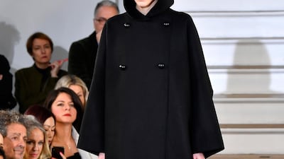 A look from the Maison Rabih Kayrouz spring / summer 2020 collection during Paris Haute Couture Fashion Week on January 20, 2020. Getty Images