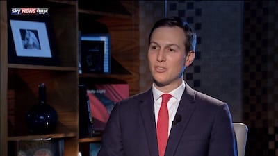 Jared Kushner speaks to Sky News Arabia. Courtesy Sky News Arabia