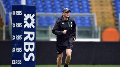 Ireland coach Joe Schmidt has to contend with a series of injuries ahead of the Six Nations Championship. Gabriel Buoys / AFP
