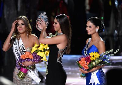 The moment Miss Colombia was accidentally crowned. AP