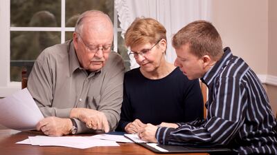 Many adult children find it awkward to have caregiving conversation with their parents. Getty