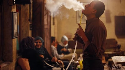 A shisha cafe. Salah Malkawi / The National