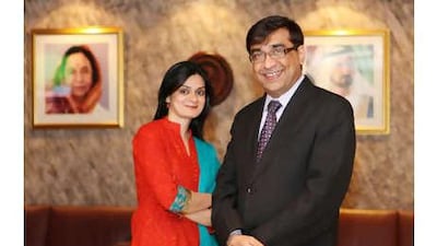 Bharat Chachara and his wife Deepa. Their cookbook Panja Khada (our food) is now available online.