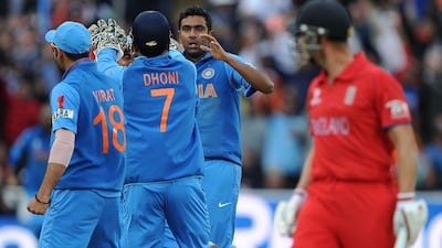 Ashwin, whose spin had given him limited success in the tournament, had all of a sudden returned to his wicket-taking ways especially with the wicket providing some assistance. Andrew Yates / AFP