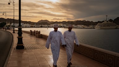 The Muscat Anchorage near the Strait of Hormuz in Muscat, Oman. The country has not faced a major impact from the Strait of Hormuz blockade. Getty Images