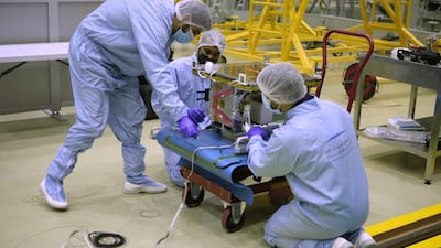 Dubai Municipality and the Mohammed bin Rashid Space Centre (Mbrsc) are overseeing the project. The Space Flight Laboratory in University of Toronto manufactured and built the 15-kilogram satellite. Mbrsc