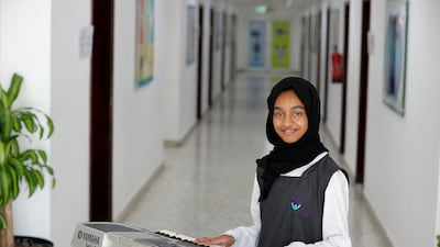 Alia Abdulqader hopes to one day share her musical gifts with other deaf children and show them they should never put limitations on their ambitions. Chris Whiteoak / The National