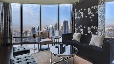 Another view from the apartment bedroom 2,663 sq.ft apartment in the Burj Khalifa. On the market for 490,000 AED per annum. Courtesy Better Homes