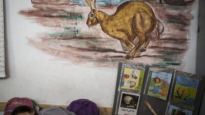 A pupil takes part in a classroom activity.