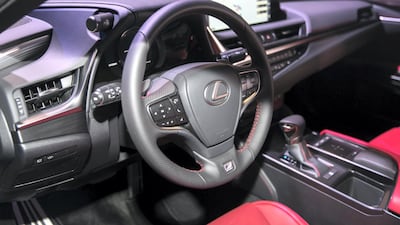 The interior of the F-Sport. Reem Mohammed / The National