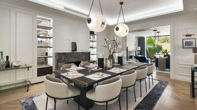 Set within the Holland Park Conservation Area and immediately adjacent to the park itself, this incredible seven bedroom property has been entirely redesigned by world renowned designers. Courtesy Knight Frank