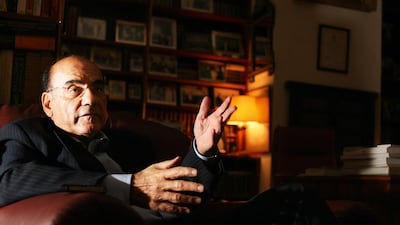 Zaki Nusseibeh, relaxing at home in September 2009, still serves the UAE. Delores Johnson / The National