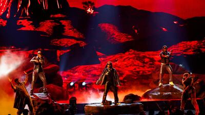 Migos perform during the BET Awards. Reuters