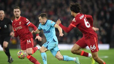 Ryan Fraser - 5 The Scot got into reasonable positions but his crossing was awful. He had the ball stolen away from him by Alexander-Arnold and claimed he should have had a penalty. Taken off with three minutes to go for Willock. AFP