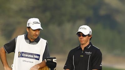 At the 2011 Dubai Desert Classic, Rory McIlroy finished in a tie for 10th at 6-under. Alvaro Quiros, whom he tied the year before, won the tournament at 11-under. Mike Young / The National