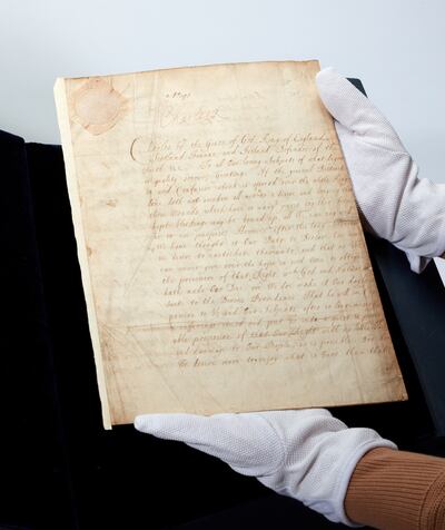 The Declaration of Breda. Photo: Sotheby's
