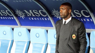 Clarence Seedorf and Milan will host Atletico Madrid in the first leg of the Champions League quarter-finals next week. Cesare Abbate / EPA