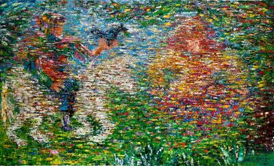 See works by Roshanak Aminelahi in Gordafarid at Ayyam Gallery in Al Quoz. Ayyam Gallery