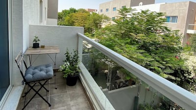 Sabater enjoys spending time on his balcony as it overlooks his garden