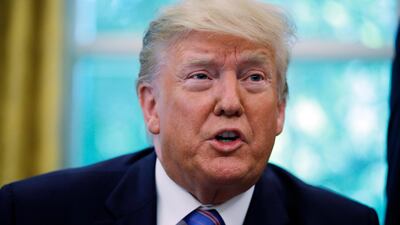 US President Donald Trump sent a warning to Iran after the country breached its uranium enrichment limits. AP Photo