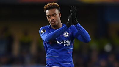 Callum Hudson-Odoi is set to start a Premier League game for the first time for Chelsea. AFP