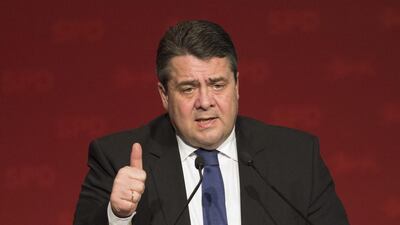 German vice chancellor Sigmar Gabriel. Thomas Kienzle / AFP