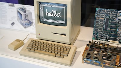 Apple unveiled its first Macintosh computer on January 24, 1984. AFP