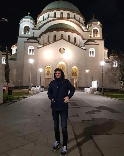 Malek Jaziri in Belgrade, his new training base