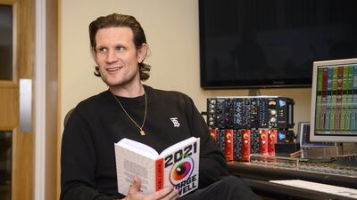 Matt Smith reads a rereleased version of George Orwell's 1984, titled 2021, by cyber security providers Avast, to highlight the complexities and issues surrounding online surveillance. PA