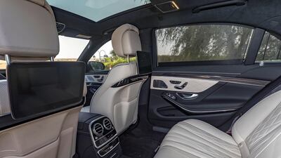 Indeed, in such a quick car, the levels of comfort and soundproofing almost feel hazardous. Chris Whiteoak / The National